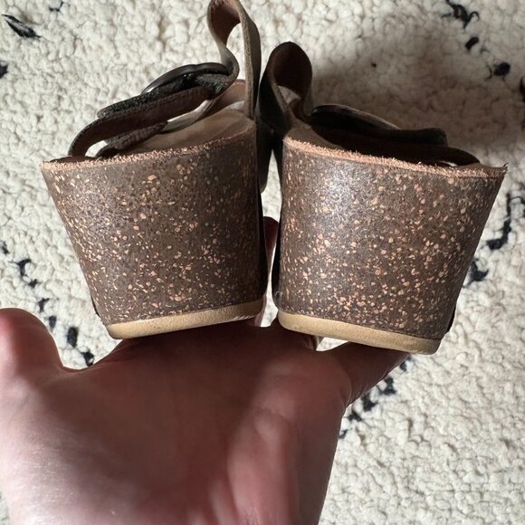 Dansko Susie Sage Green Nubuck Strappy Open Toe Wedge Sandals size 41 / 10.5–11 - Picture 3 of 6